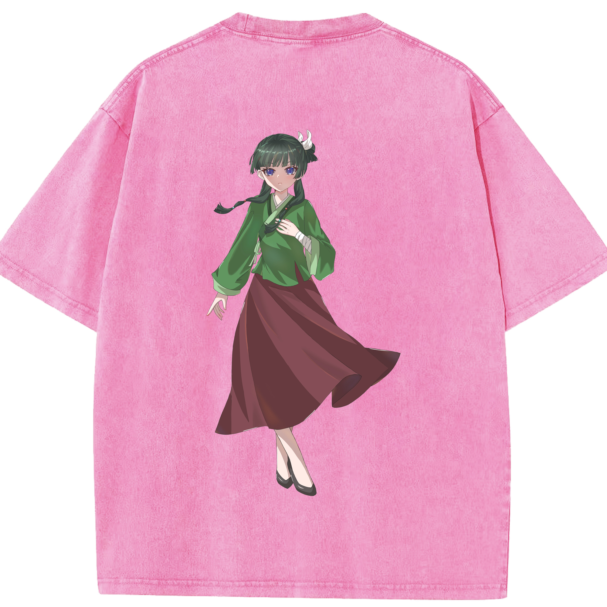（画像用） 薬屋のひとりごと The Apothecary Diaries 綿100% ヴィンテージ風 半袖Tシャツ（背面プリント）